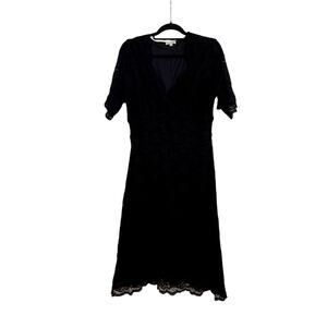 Kiyonna Black Lace Midi Dress